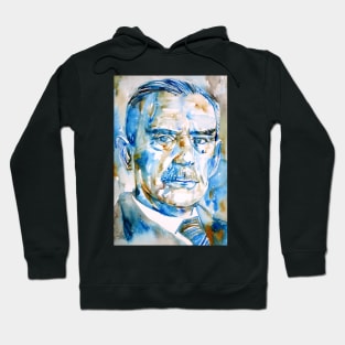 THOMAS MANN - watercolor portrait Hoodie